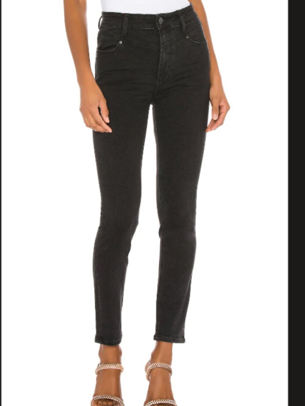 Paige Margot Ankle Skinny Jeans Black
